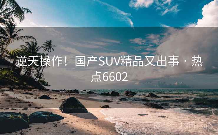 逆天操作！国产SUV精品又出事 · 热点6602