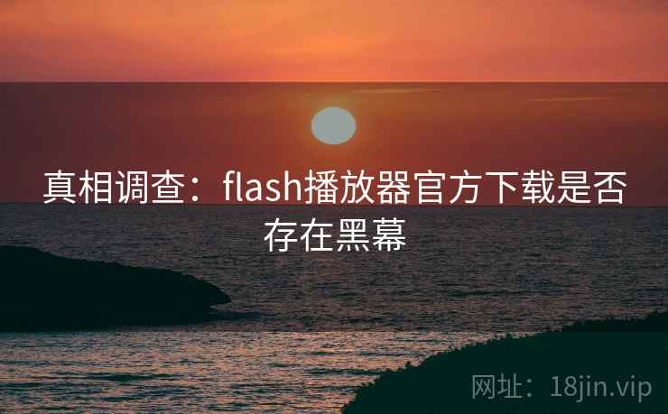 真相调查：flash播放器官方下载是否存在黑幕  第2张